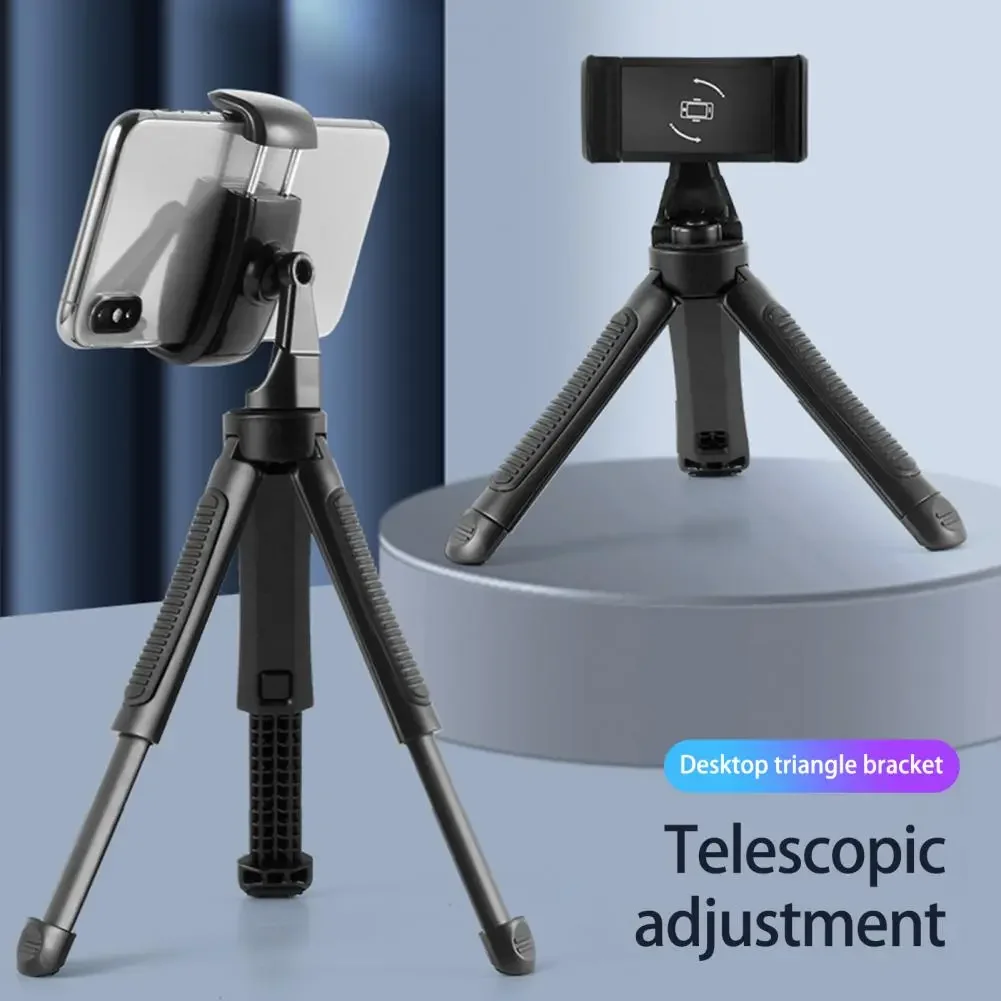 

Desktop Tripod Useful Retractable Adjustable Height Selfie for Vlog