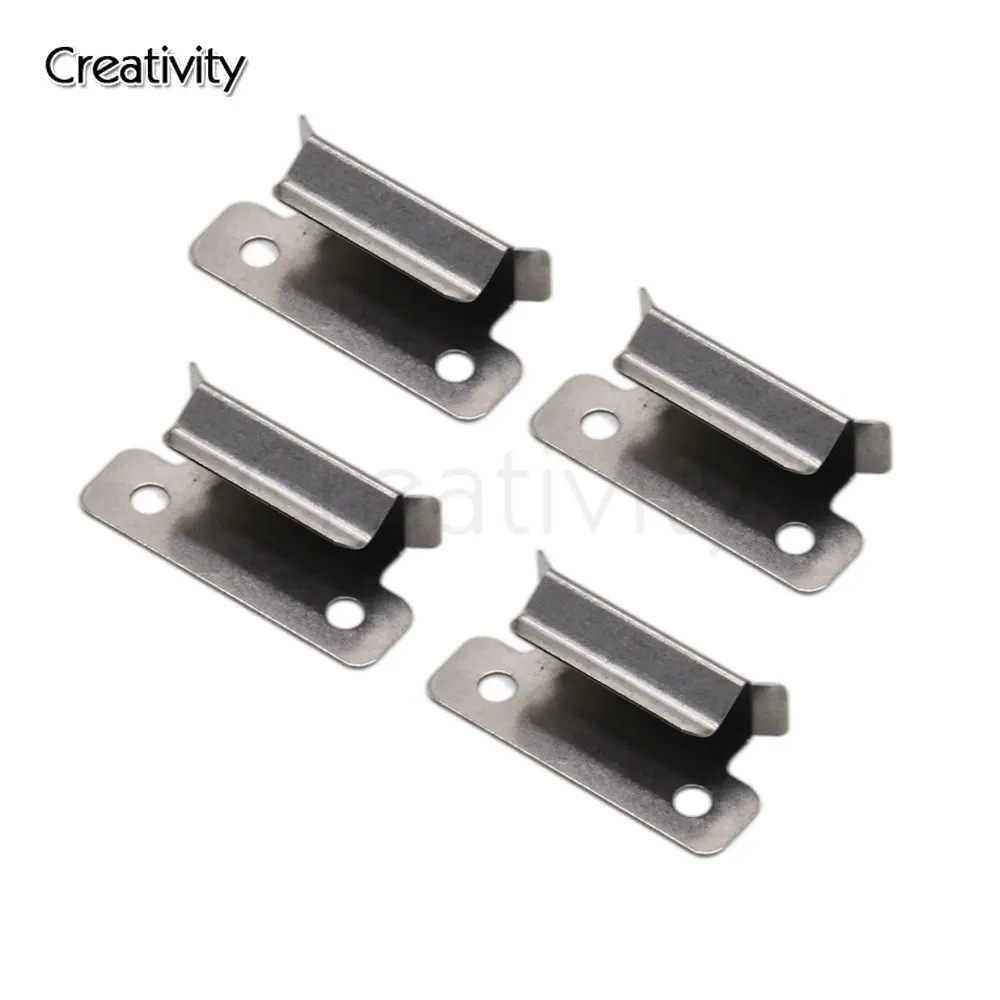 

4PCS Stainless Steel Heated Bed Clamp Glass Heated Bed Clips for Ender 3 V2 Ender 3S CR10 CR-10S 3D Printer heated bed