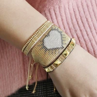 rttooas pulseras mostacilla miyuki delica beads heart charm bracelets bangles for women friendship boho bracelets trendy jewelry