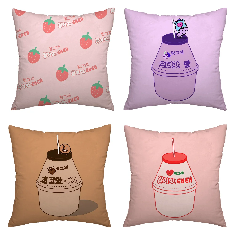 Binggrae Декоративные Чехлы Для Подушек 45x45 См Плюшевые Квадратные Наволочки