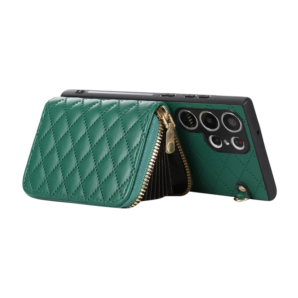 Luxury Wallet Card Crossbody Shoulder Strap PU Leather Case For samsung galaxy S23 s22 s10 Plus S21 FE S20 Note 10 20 Ultra Cove