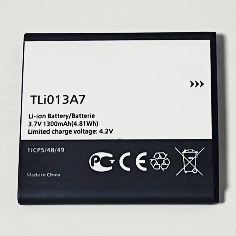 Аккумулятор 3 7 в 1300 мАч TLi013A7 для Alcatel One Touch Pixi 4 5 4017E 4017D 4017X 4017A 4017F 4017G 4017S TCL S300T TLi013A1 -