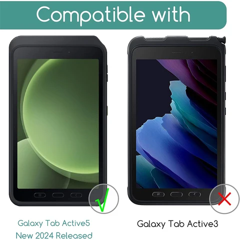 Закаленное стекло для Samsung Galaxy Tab Active 5, Защитная пленка для экрана 8 дюймов, без пузырьков, HD, защита от царапин, 2 шт.