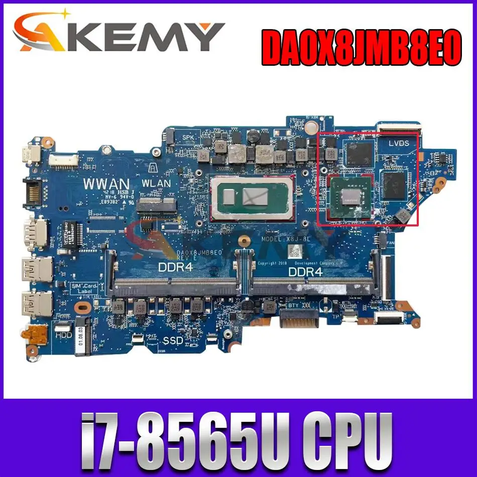 

For HP PROBOOK 430 440 450 G6 Laptop Motherboard L44892-601 L44892-001 MX130 2G /L44893-601 MX250 2G i7-8565U DA0X8JMB8E0