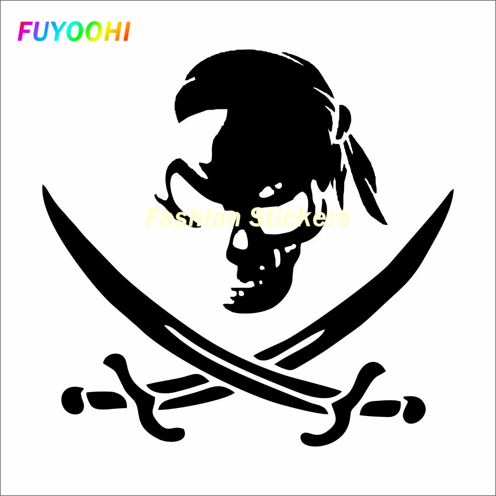 

FUYOOHI Exterior/Protection Fashion Stickers Pirate Decal Sticker Die Cut Motorcycle SUVs Bumper Car Window Laptop Car Stylings