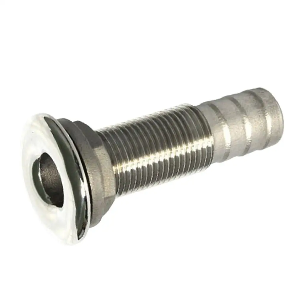 

6 Stainless Steel Pump Thru-Hull/Scupper Drain for Hose 1/2inch