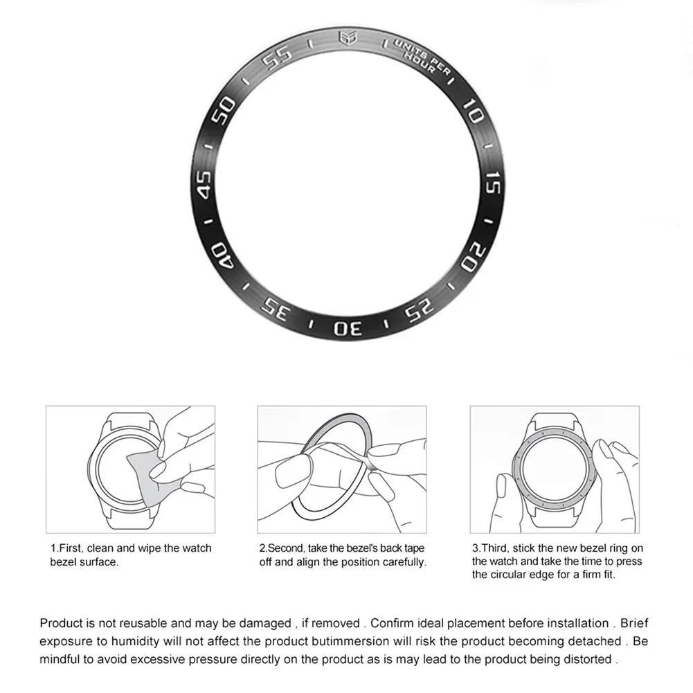 Металлический безель для Samsung Galaxy Watch 654 40 мм 44 мм Рамка TimeSpeed Scale Защитное кольцо Watch 6 Classic 47 мм 43 мм 46 мм 42 мм (art.: 3920cd6e10213) - 3920cd6e10213