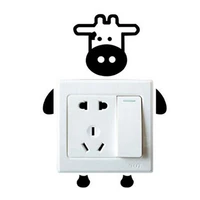 wall stickers removable wall stickers cute cow switch decorative wall stickers for home