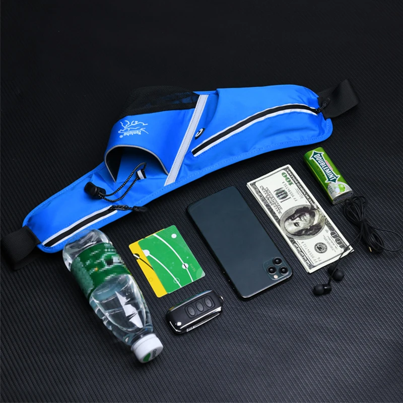 Running Jogging Bag Waist Hip Fanny Pack Men Female Gym Fitness Outdoor Hydration Water Bottle Sports Belt Banana Bag For Women