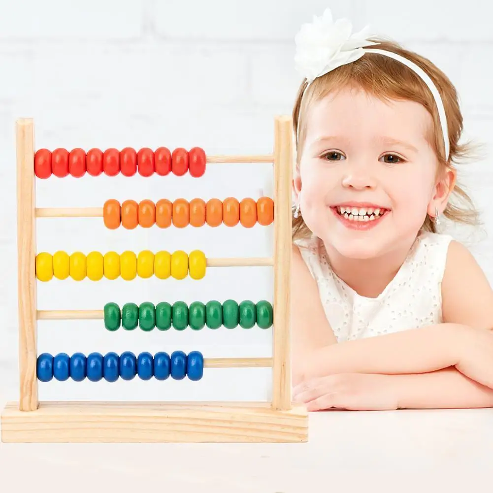 

Colorful Wooden Abacus Numbers Counting Calculating Intelligence Learning Kids Girls Toy Beads Toy Development Math Toys Bo R9m3