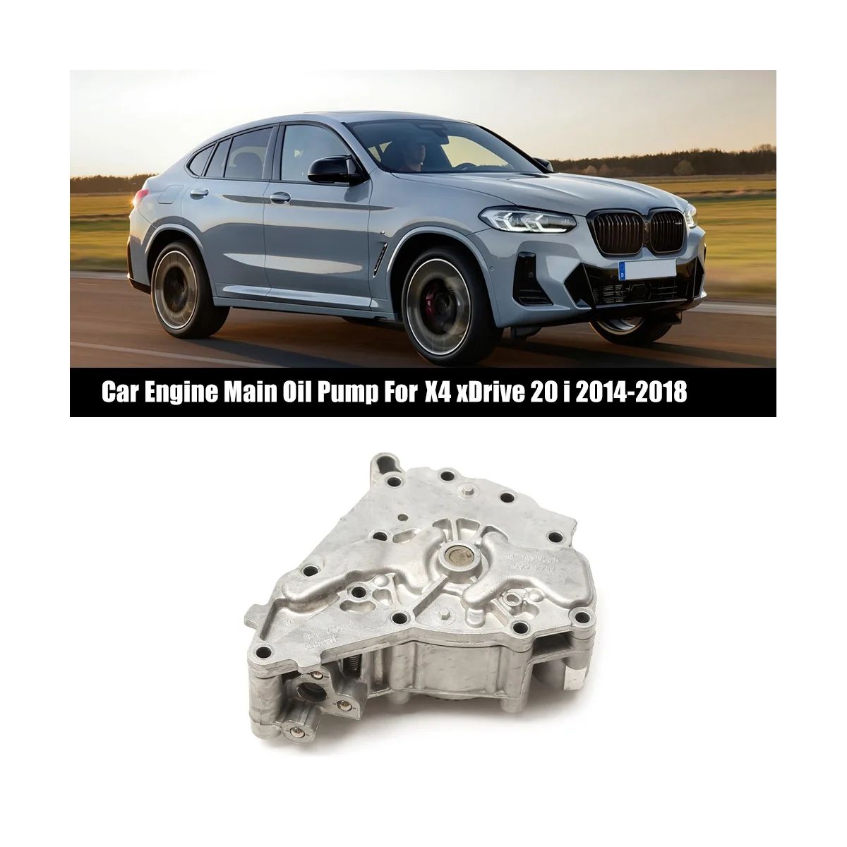 

11417610378 Car Engine Main Oil Pump Fit for BMW X4 XDrive 20 I 2014-2018 N20 B20 a 7610378