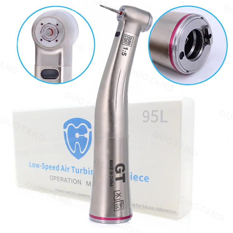 

Red Ring Dental 1:5 Fiber Optic Increasing High Speed Contra Angle Handpiece