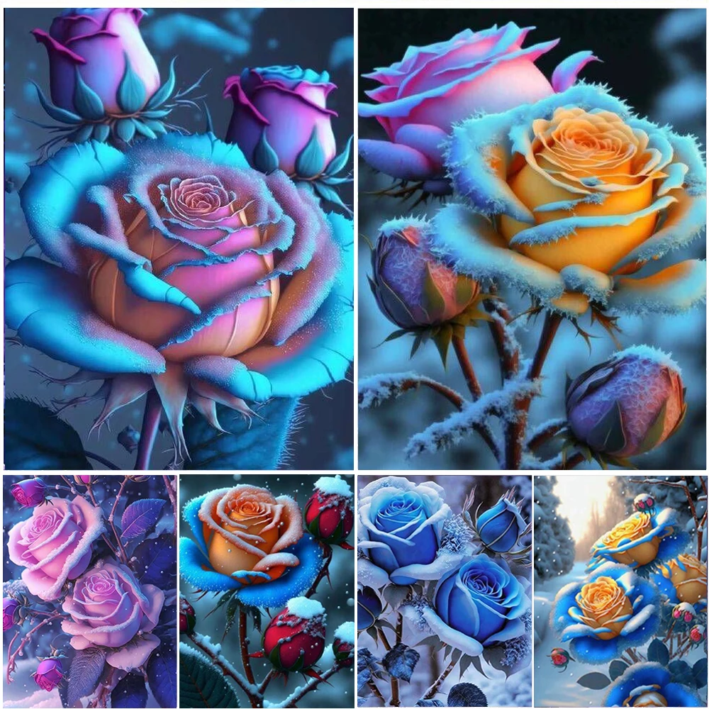 Набор для алмазной вышивки «Снежная роза»