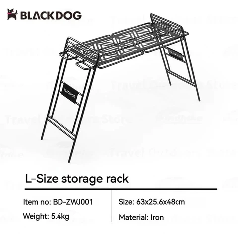 Naturehike BLACKDOG металлический складной стол S-Size