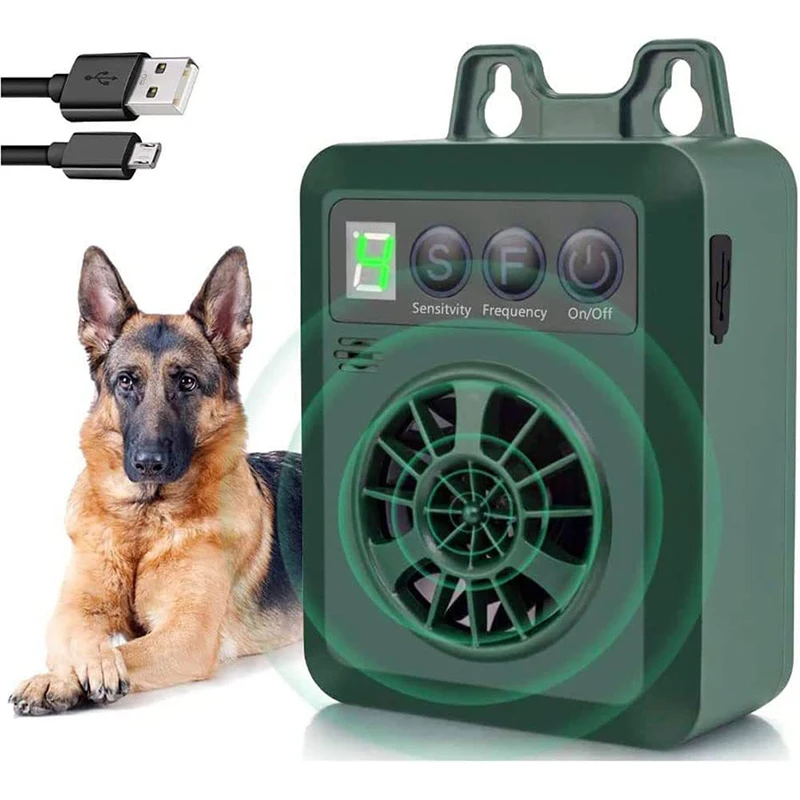 

Pet Power Anti High Dog Training Ultrasonic Repeller Barking Repelent Dechargeable Stop Control Dog Barking Outdoor Device