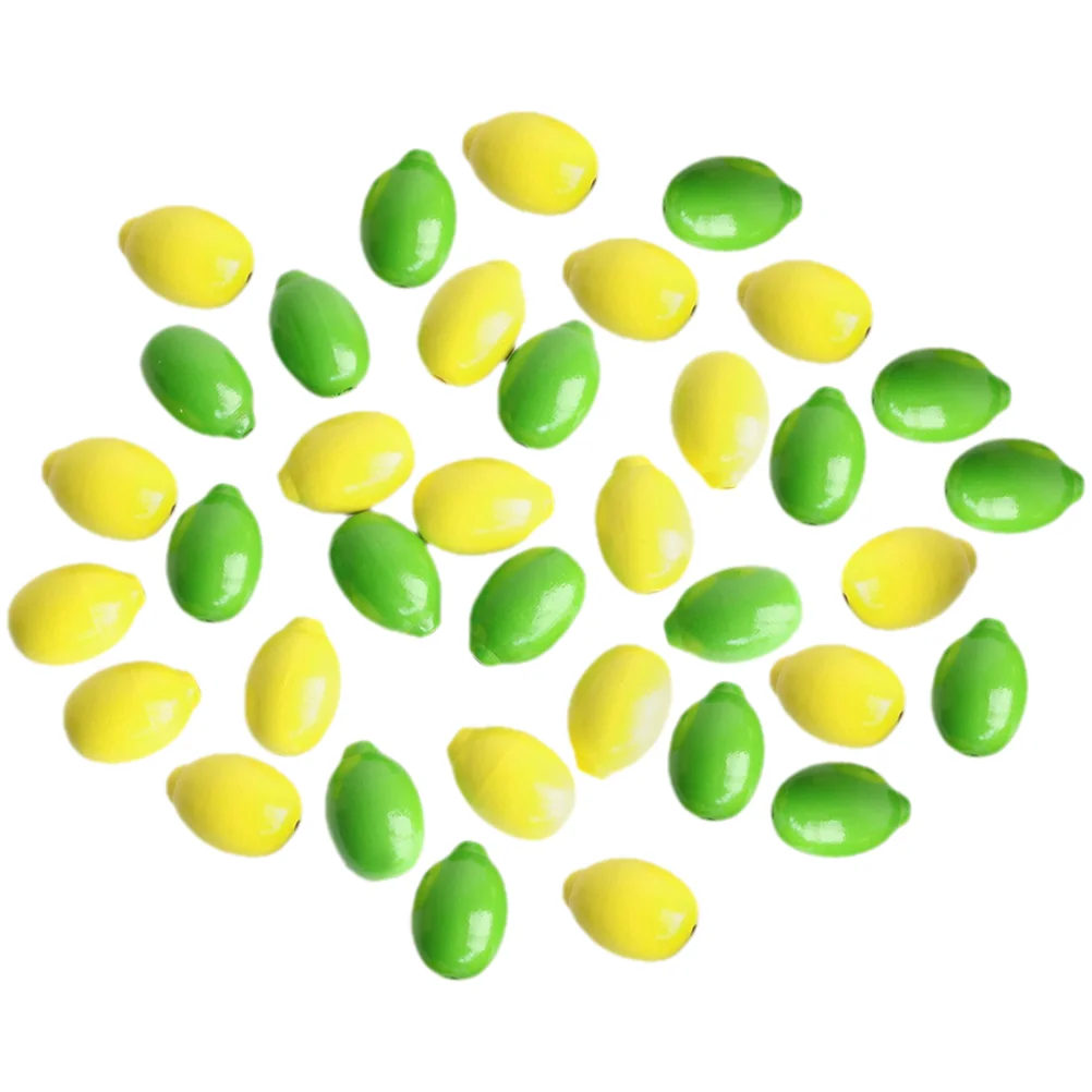 

Beads Wood Lemon Wooden Spacer Fruit Loose Garland Making Summer Shaped Yellow Crafts Decor Farmhouse Hawaiian Jewelry Table