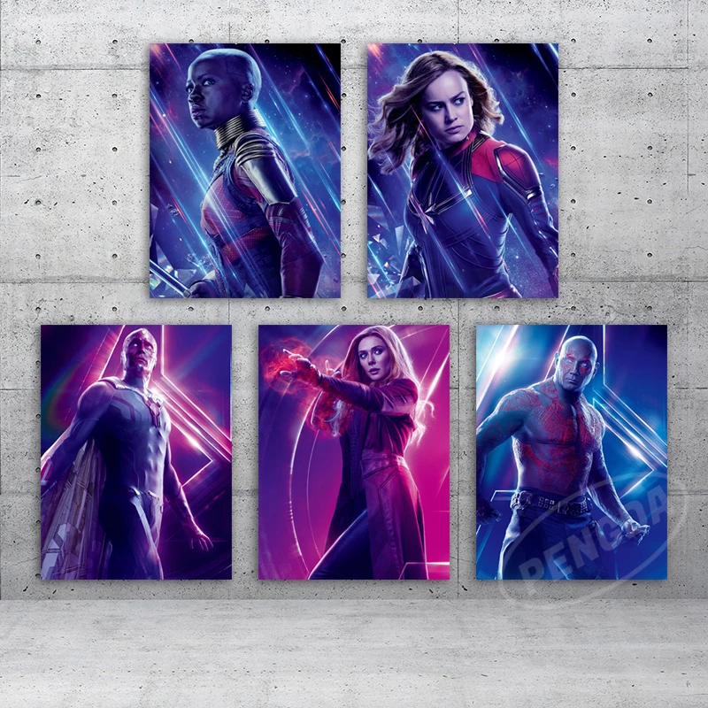 

Okoye Canvas Paintings Wall Art Marvel Movie Poster Black Panther Guard Modular Picture The Avengers Character Prints Home Decor