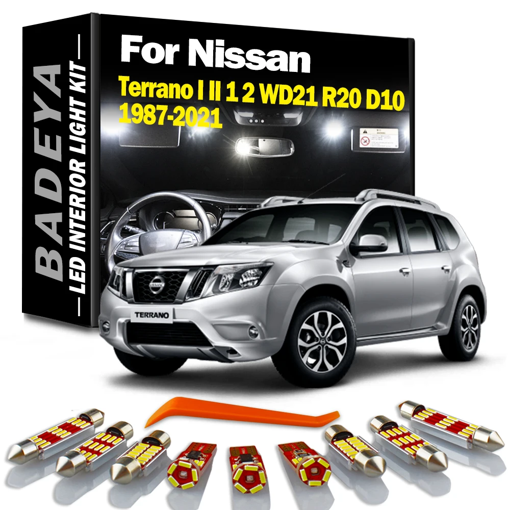

Детская ламсветильник BADEYA для Nissan Terrano I II 1 2 WD21 R20 D10 1987-2016 2017 2018 2019 2020 Автомобильные светодиодные лампы