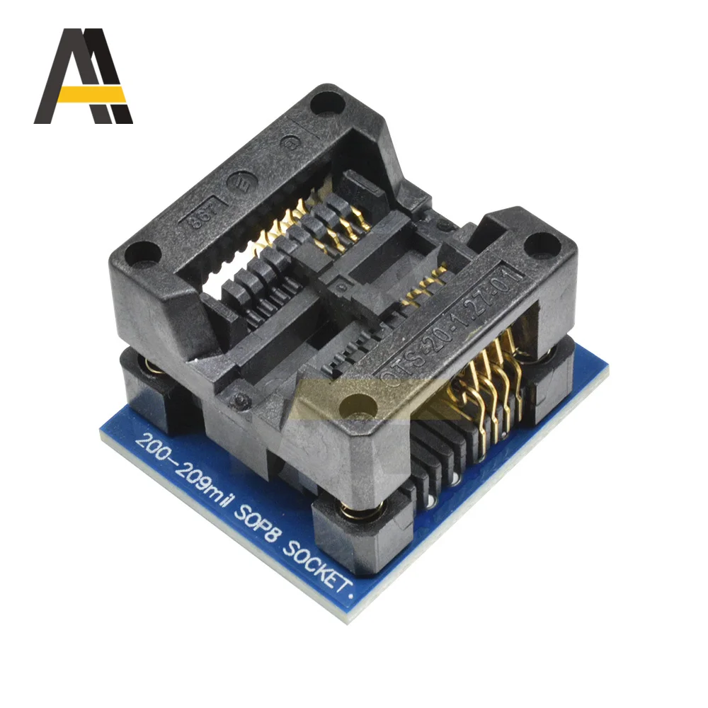

SOP8 to DIP8 Wide-body Seat Wide 150mil 200mil Programmer SOP8 Adapter Socket Blue/Green for EZP2010 CH341A SO8 TO dip 8