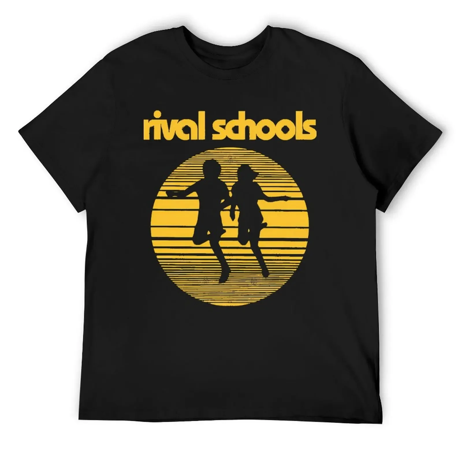 Винтажная футболка Rival Schools Band для мальчиков с животным принтом лето 2025 года