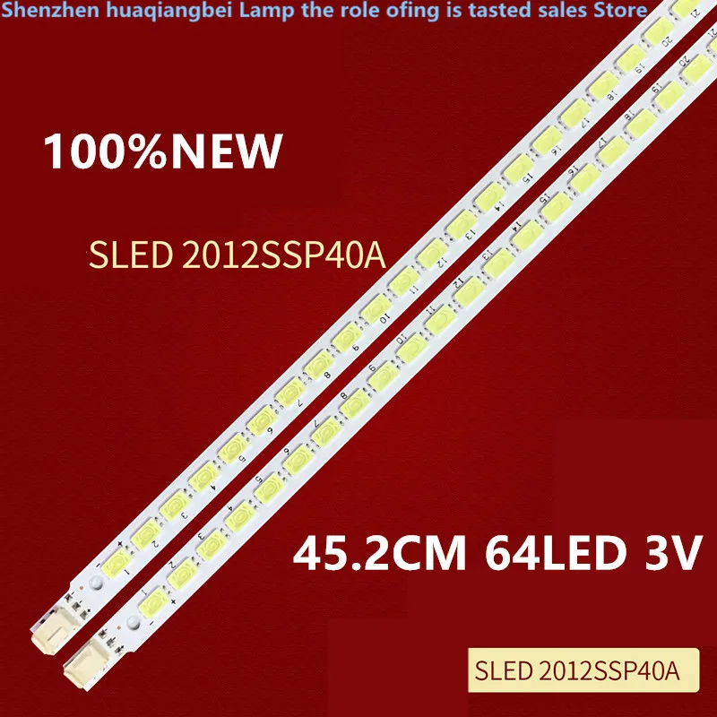 

Для Sharp SLED 2012SSP40A 2012SSP40B E5000 REV0.2 LK400D3LB83 45,2 см 64 светодиода 3 в 100% Новинка