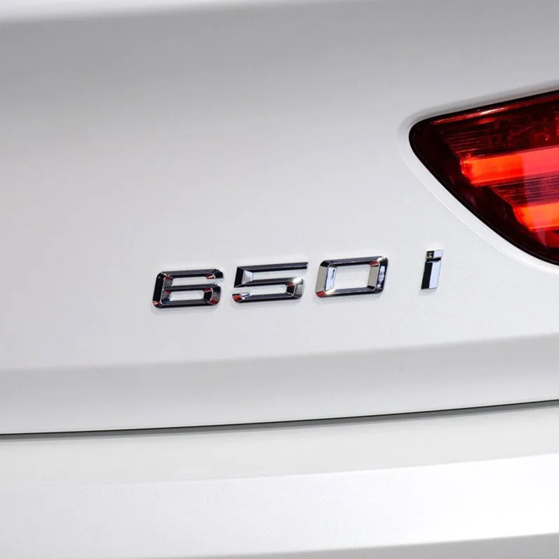 3D ABS хромированная наклейка на багажник автомобиля 630i 640i 650i 630d 640d буквы с цифрами