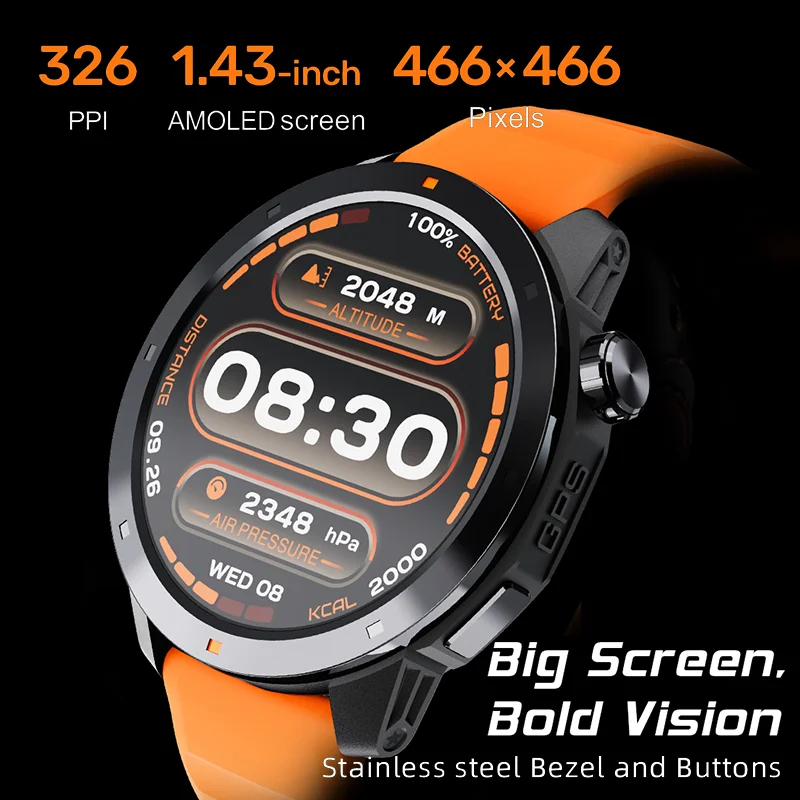 NORTH EDGE X-TREK 2 GPS спортивные умные часы Bluetooth разговор компас высота