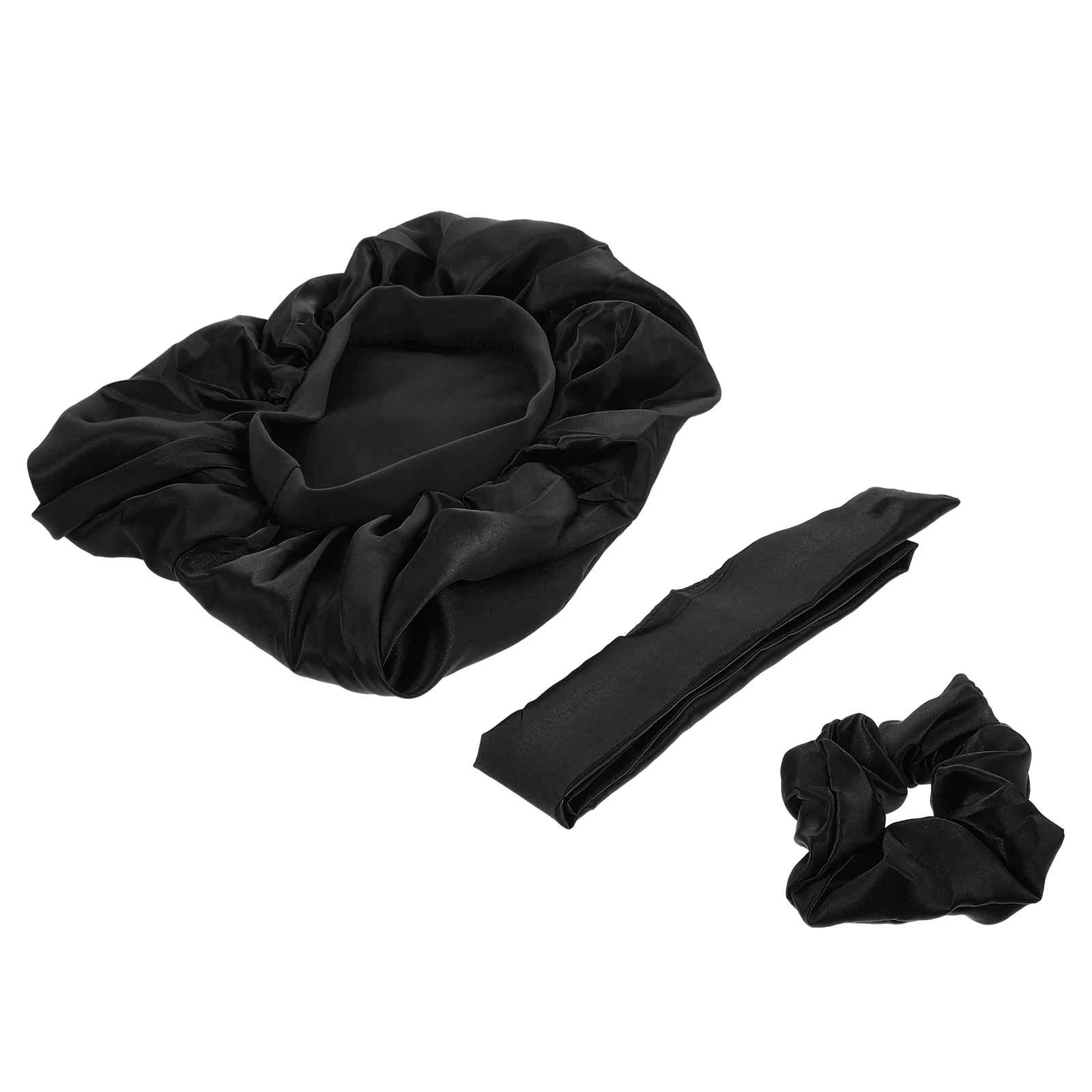 

Набор из 3 шт. длинных модных резинок для волос Удобная шапка хвост влажные полотенца атласная Бытовая повязка легкая Miss