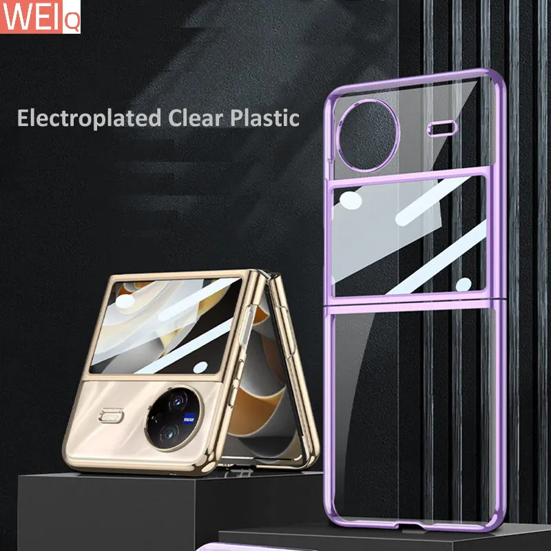 

Cover Display Small Screen Tempered Glass Case For vivo X Flip