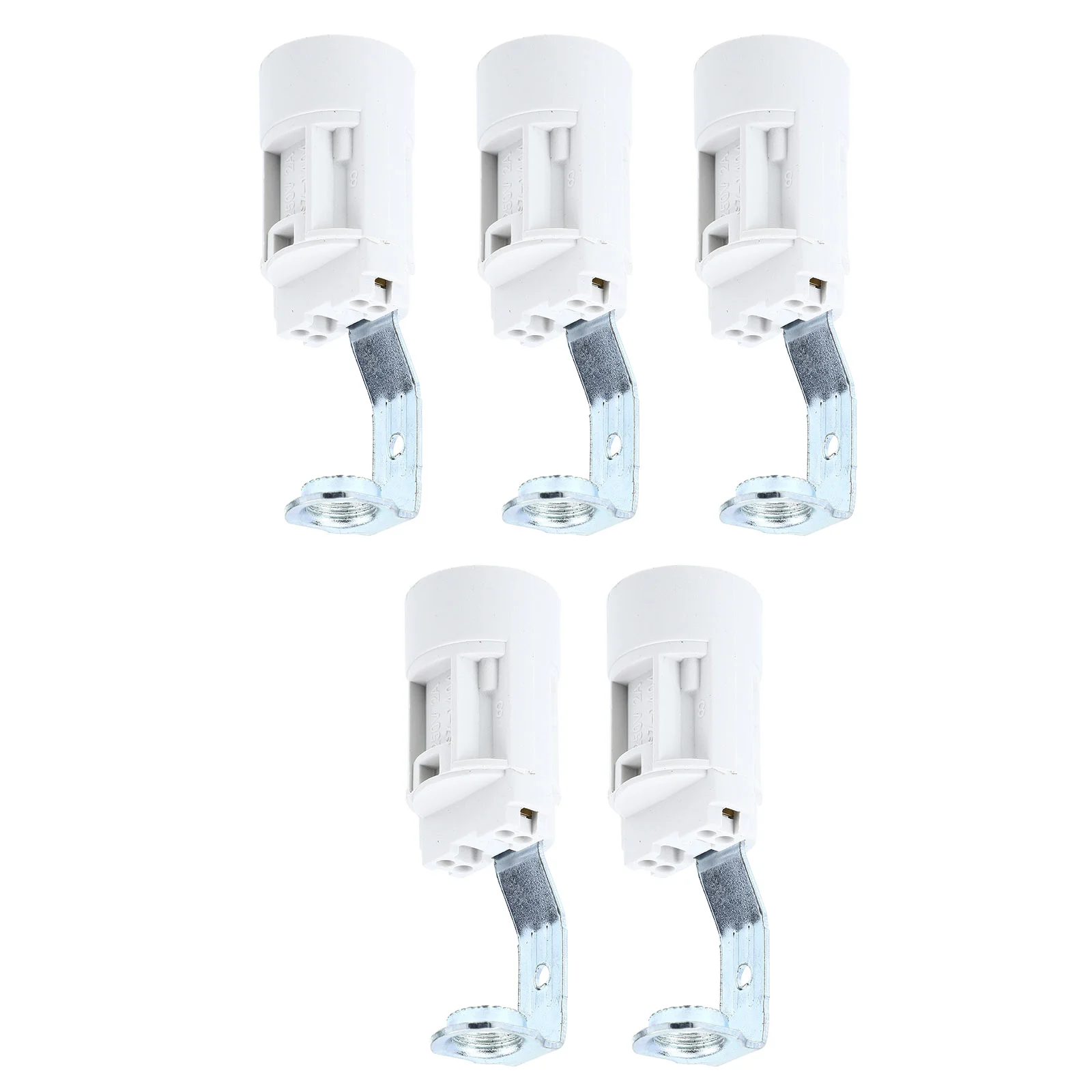 

5 Pcs Light Socket Ring E12 Socket Candelabra Socket Ceramic Light Socket E14 Bracket Lamp Holder Keyless Lamp Base