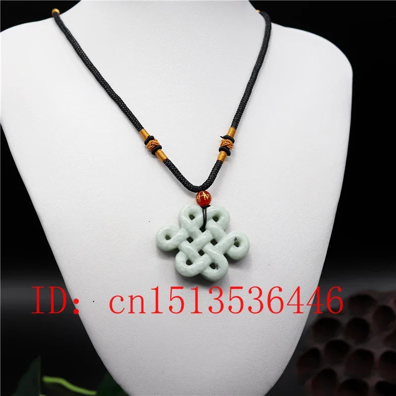 Натуральный китайский узел белый зеленый нефритовый двусторонний кулон