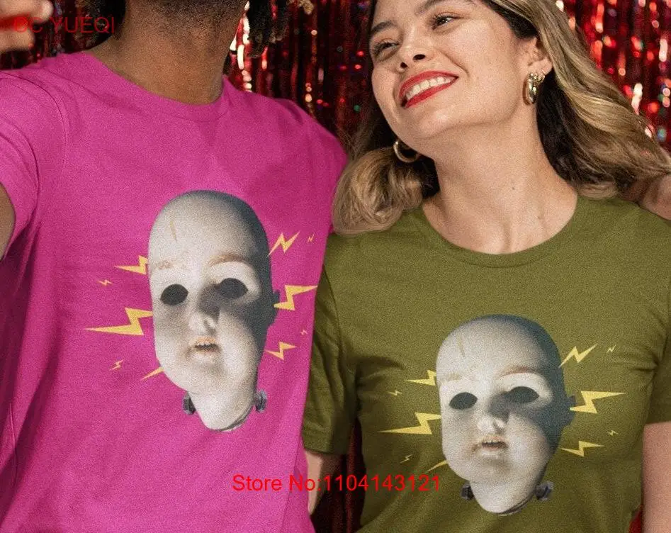 Футболка из длинных или коротких рукавов с головой куклы Франкенштейна жуткая