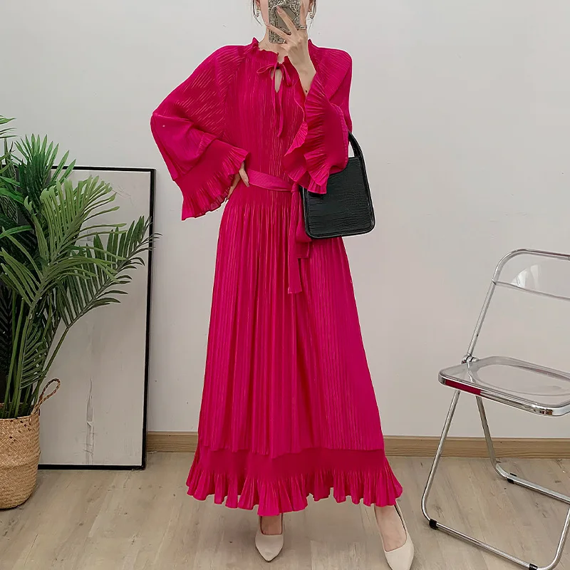 MIYAKE плиссированное платье из полиэстера