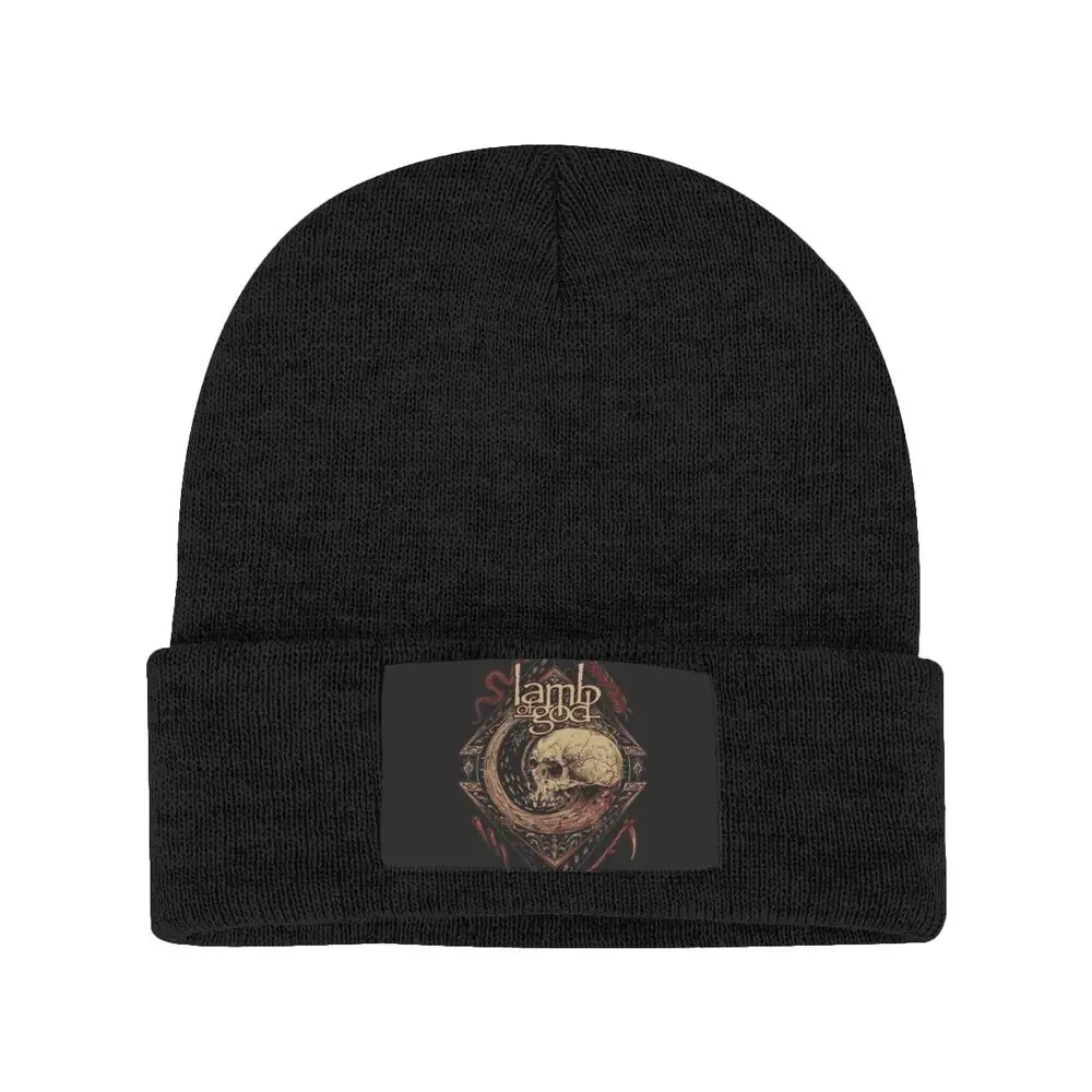 Вязаная Шапка-бини в стиле мори из овечьей кожи