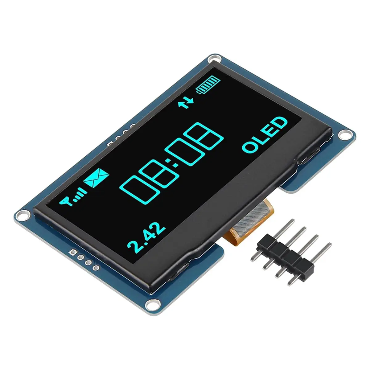 Фото # Модуль OLED-дисплея 27I, 2 шт., 2,4-дюймовый OLED-дисплей 128x64 SSD1309 для Arduino (ABS) №1
