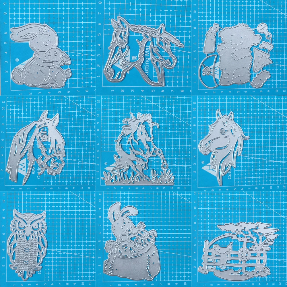 Металлические штампы для высечки в виде животных лошадей кроликов медведей