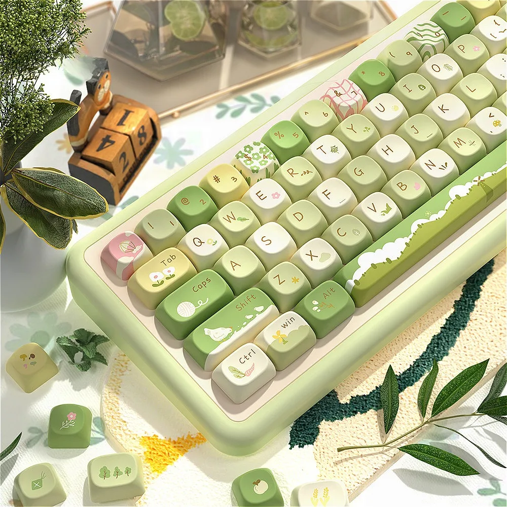 Mountain Jian Ono Keycap MCA PBT набор колпачков с сублимационной технологией подходит для HI75 61
