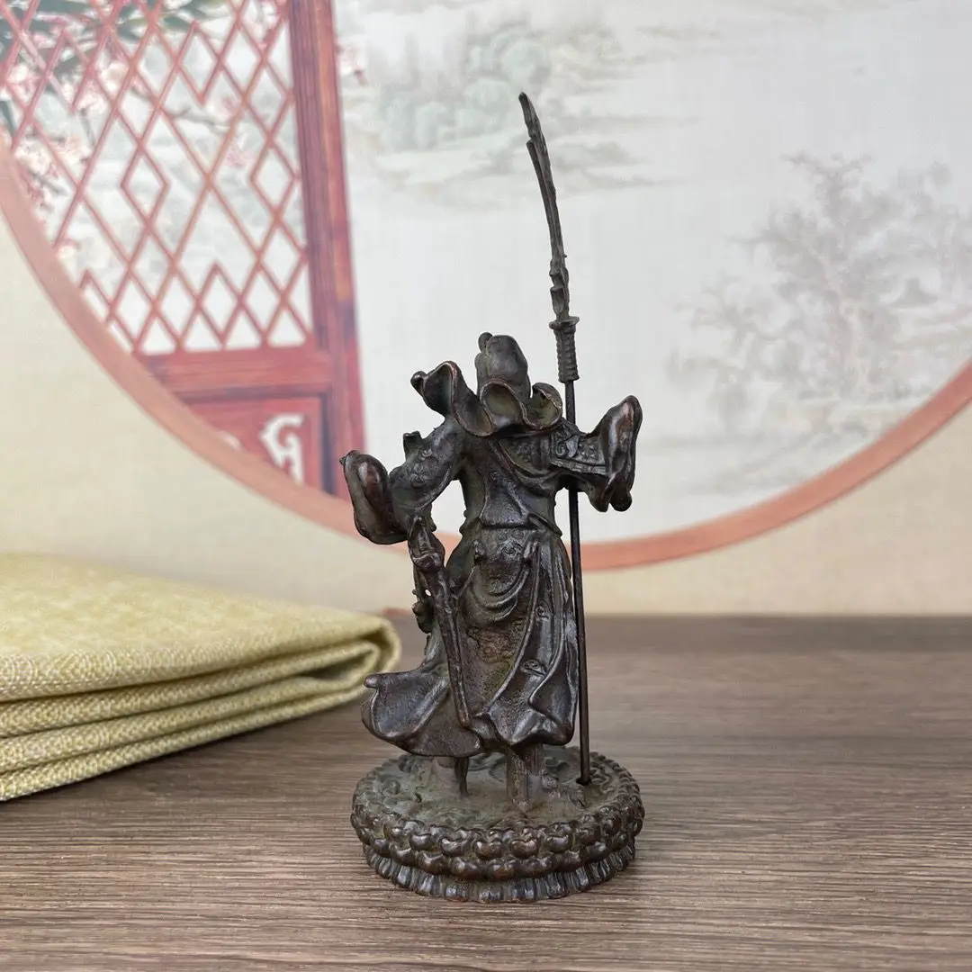 Три королевства Гуань Ю Ву Кейшень бронзовая статуя гостиная Будды украшения
