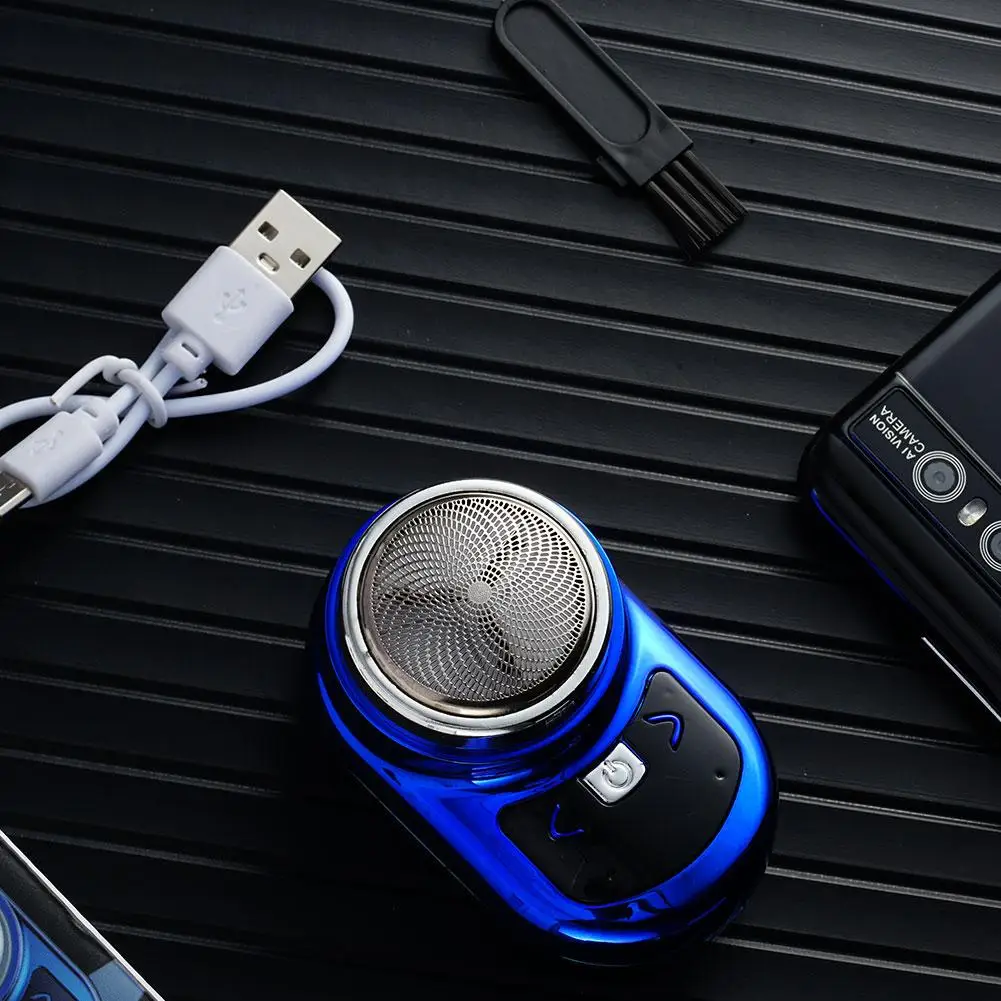

Mini Electric Shaver Portable Electric Razor Type C Rechargeable with LCD Power Display for Travel Home Ideal Gift for Men