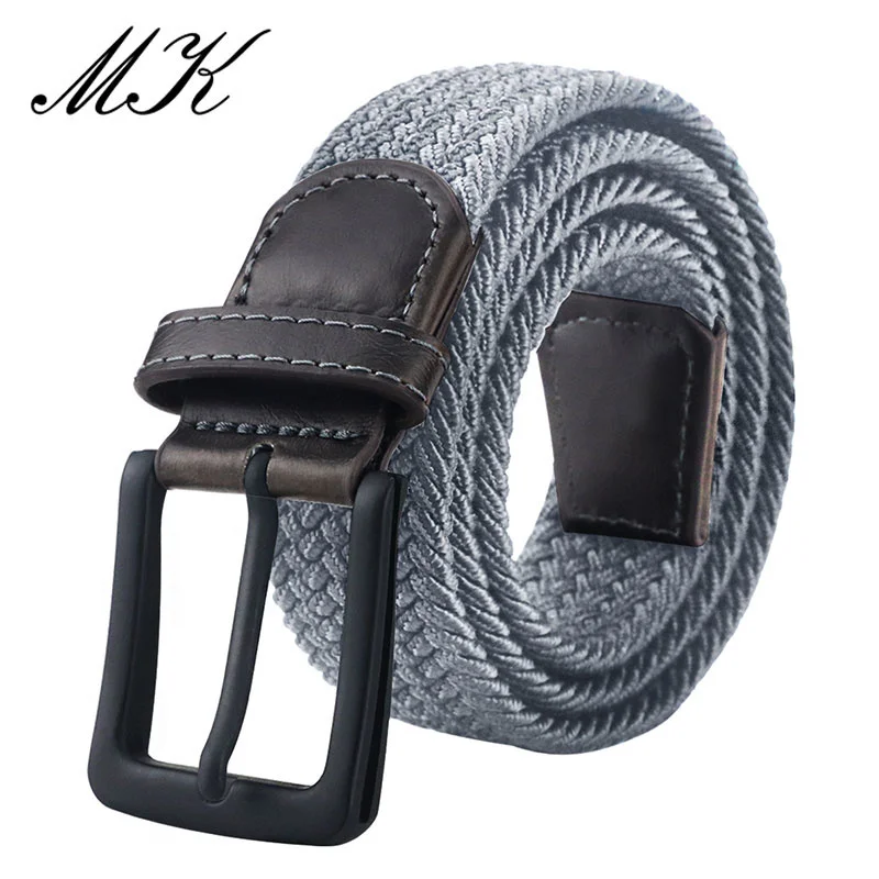 

MaiKun Canvas Belts for Men Fasion Metal Pin Buckle Military Tactical Strap Male Elastic Belt for Pants Jeans