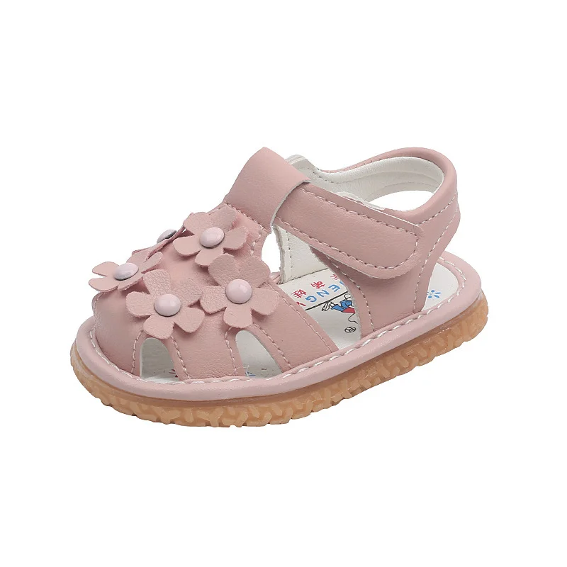 Toddler Girls Sandals Soft Sole Baby Shoes Kid's Summer Shoes Kid Girls Leather Sandals Little Girls Princess Dress Shoes 16-20