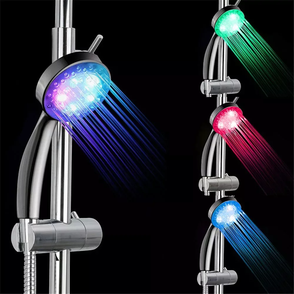 

7 Color LED Shower Head LED Rainfall Changing Shower Head Pressure Automatic Waterfall Shower Single Bathroom Showerhead