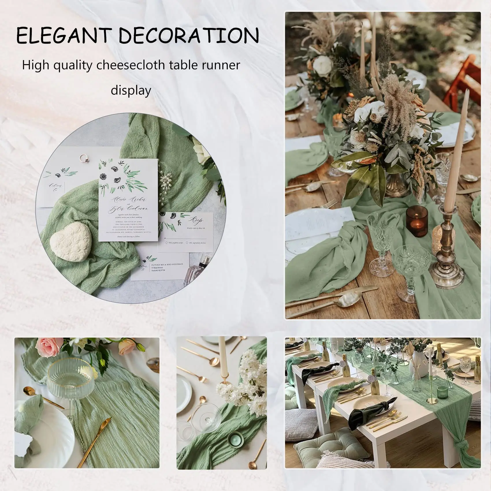 Бледно-розовый полупрозрачный Фотофон оформление стола для свадебной вечеринки