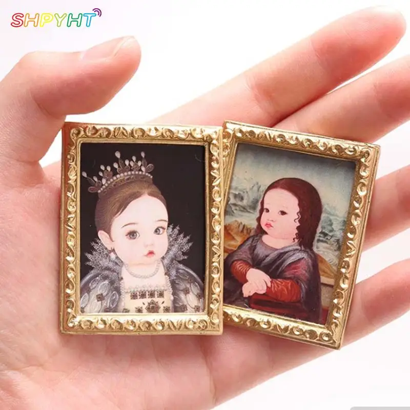 

Фреска настенная с фотографиями, горячая Распродажа 1:12, масштаб 1/12, картина маслом для кукольного домика, миниатюрные миниатюры