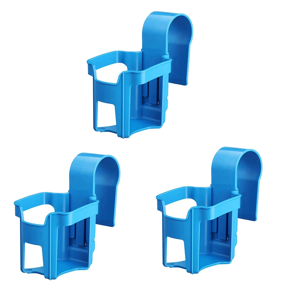 

3PCS Plastic Water Cup Hanging Holder Swimming Pool Container Hook for Pool Side Drinks Beer Storage ShelfSquare
