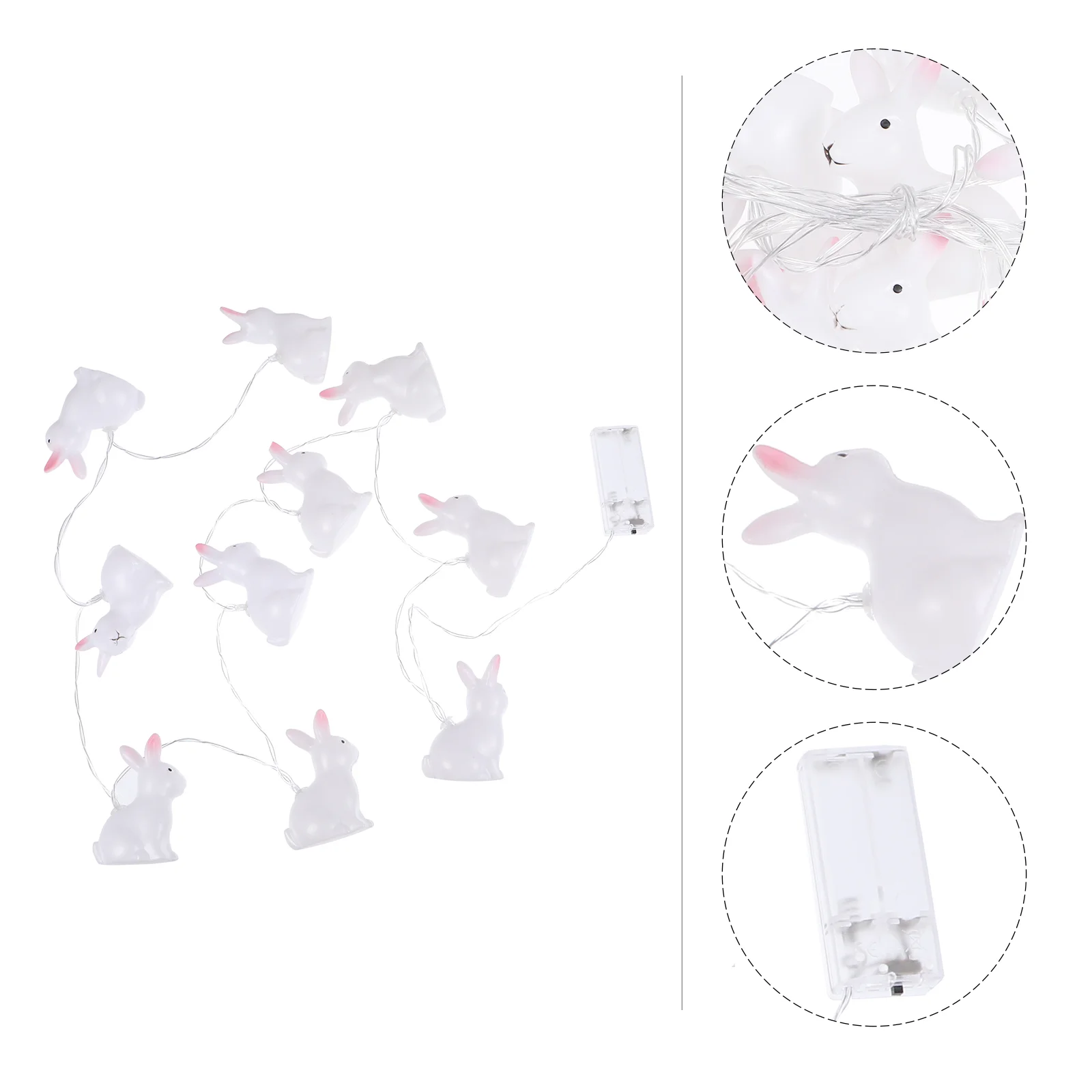 

1 Set Cartoon Easter Light Decor Party Rabbit String Lights Decorative Lamps
