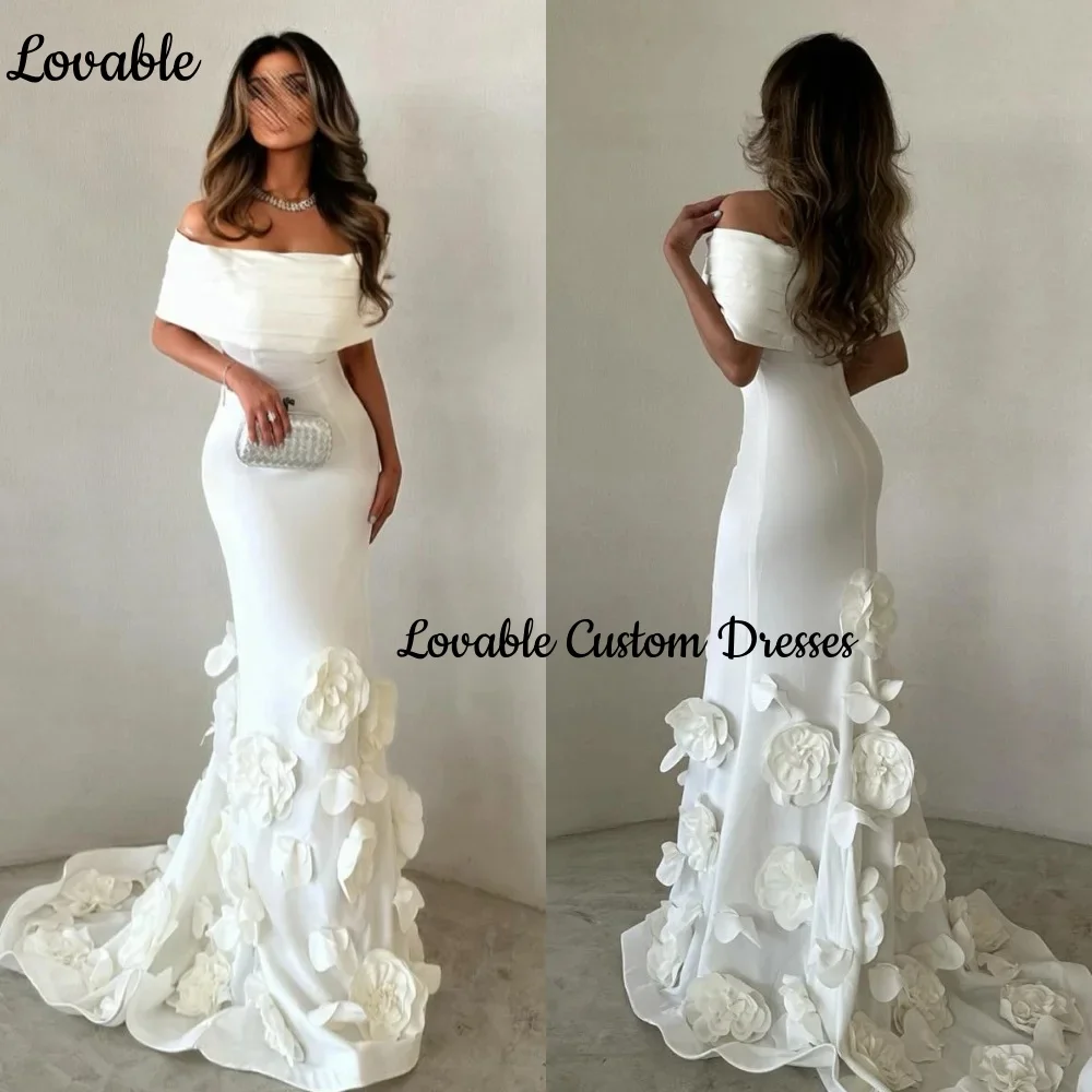 Платья по индивидуальному заказу для особых случаев Русалка с открытыми плечами