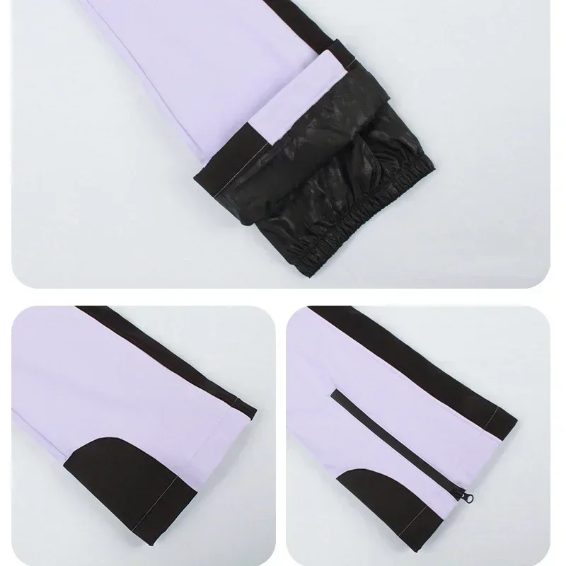 Лыжные цельнокроеные брюки на ремешках новые женские уличные водонепроницаемые