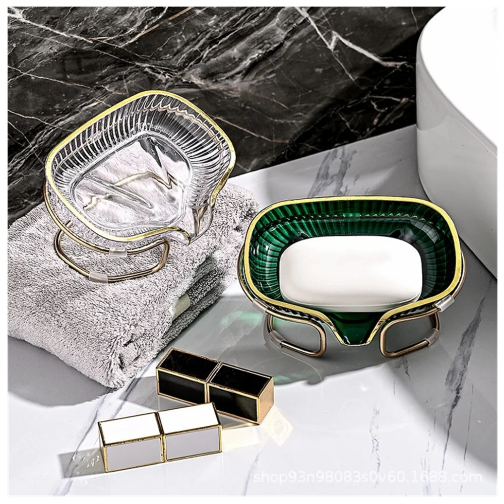 Роскошный легкий держатель для мыла ванной комнаты самоомывающийся