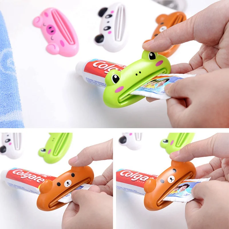 

Cartoon Toothpaste Squeezer Dispenser Household Plastic Kid Cute Toothpaste Tube Simple Toothpaste Squeezer Bathroom Accessories